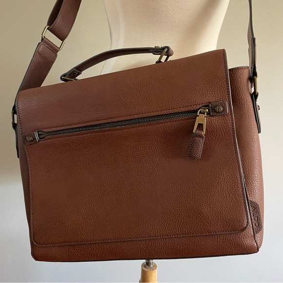 Brown Shoulder Briefcase NWOT - Picture 2 of 13